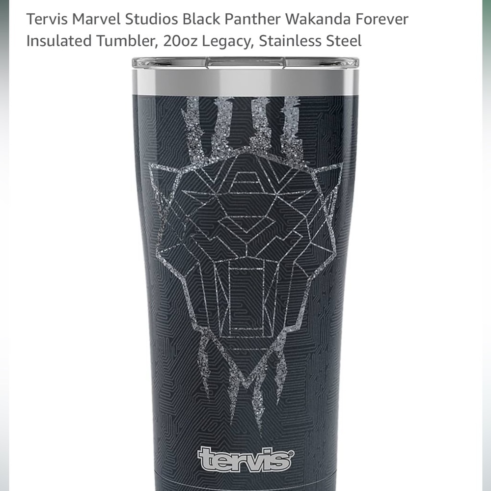 NWT- Tervis Marvel Studios Blank Panther